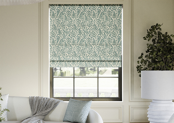 Fernshore, Prussian - Twist&Fit Roman Blind - Image 3